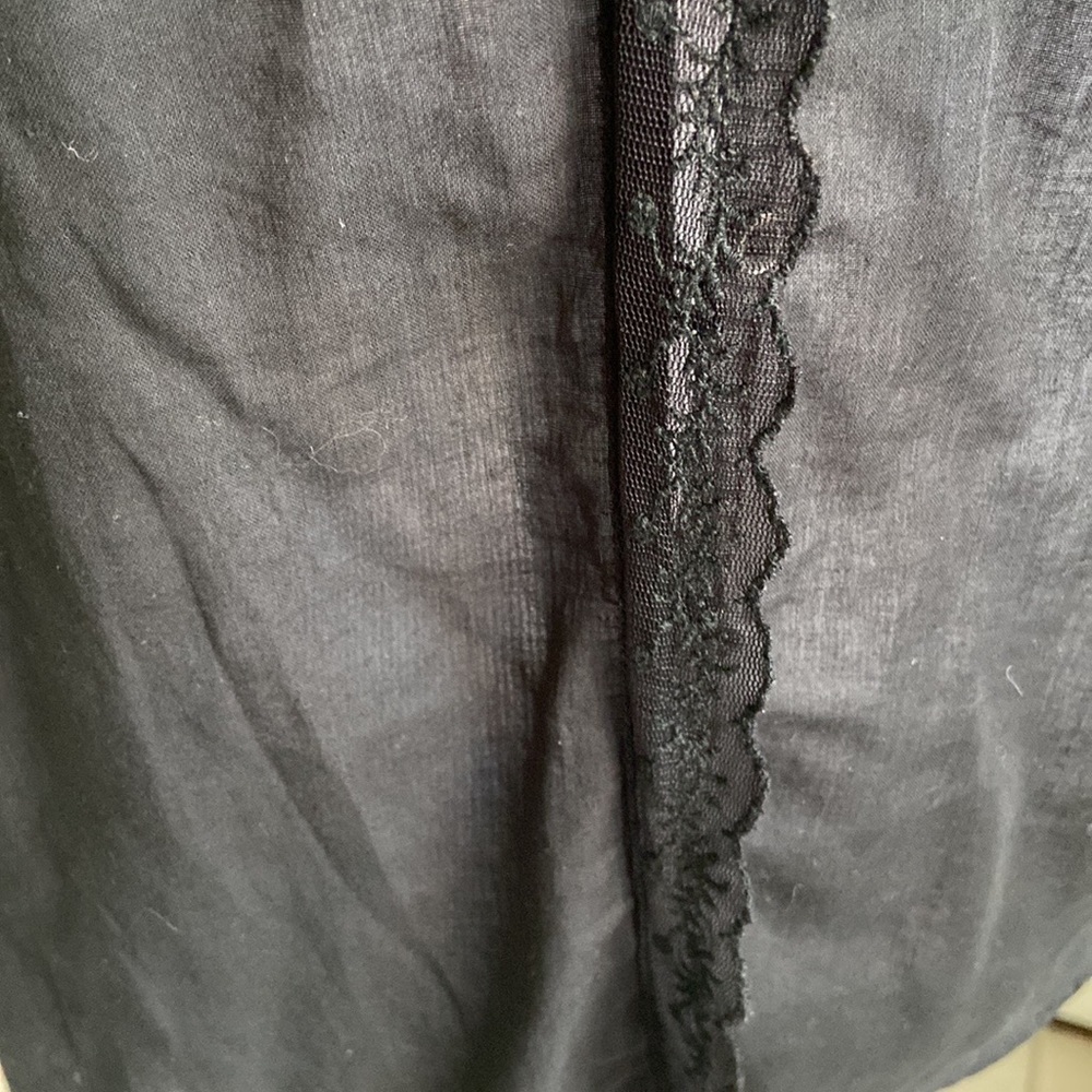 Kimchi Blue Button Down Black Lace Blouse Small - Picture 4 of 7